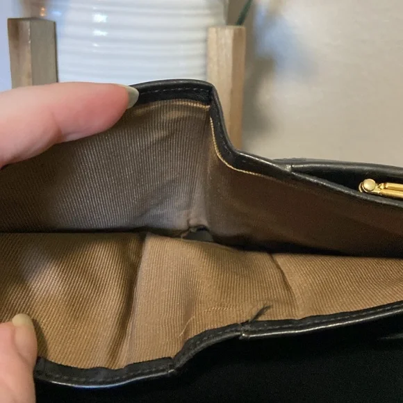 Vintage Coach Black Woven Leather Wallet - Picture 9 of 16